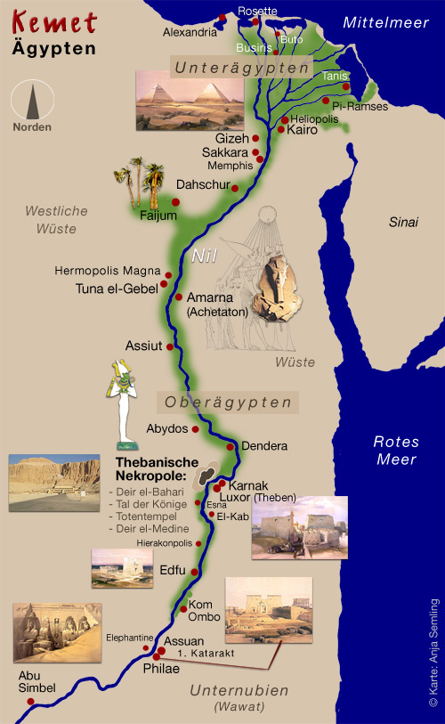 Kemet Karte Altägypten. Bücher und Rezensionen. Service von Mein